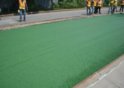 Integral Color: Green Asphalt – Brooklyn Naval Yard – Brooklyn, NY