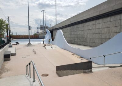 Integral Color: Cool Bimini and Sombrero Buff – Defoe Corporation – Maspeth Skatepark, Maspeth, NY