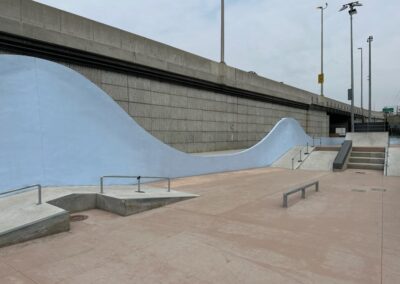 Integral Color: Cool Bimini and Sombrero Buff – Defoe Corporation – Maspeth Skatepark, Maspeth, NY